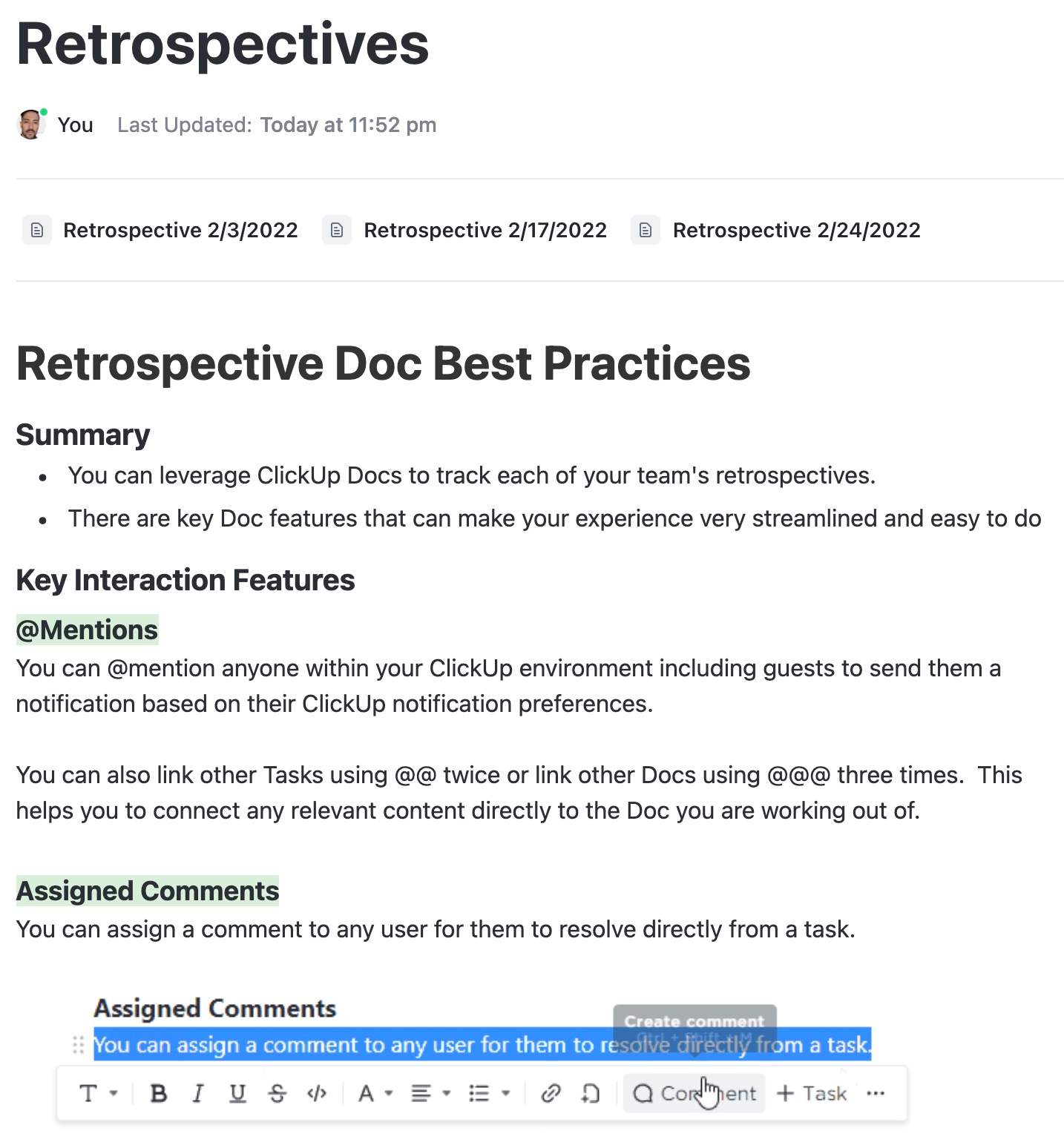 Document your retrospectives using this easy to use document template.  It includes best collaboration practices and a sample agenda.  You can also use the same retrospective doc for one or many teams and document each successive retrospective on its own page.