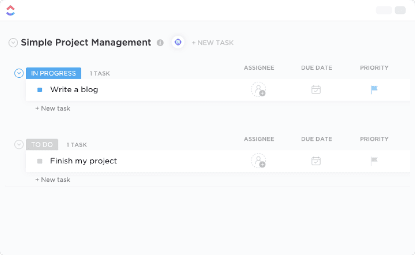 Create tasks with ease and declutter your to-dos. This template makes it easier than ever to filter tasks by status and priority so you can stay ahead of the curve and execute on time.  


