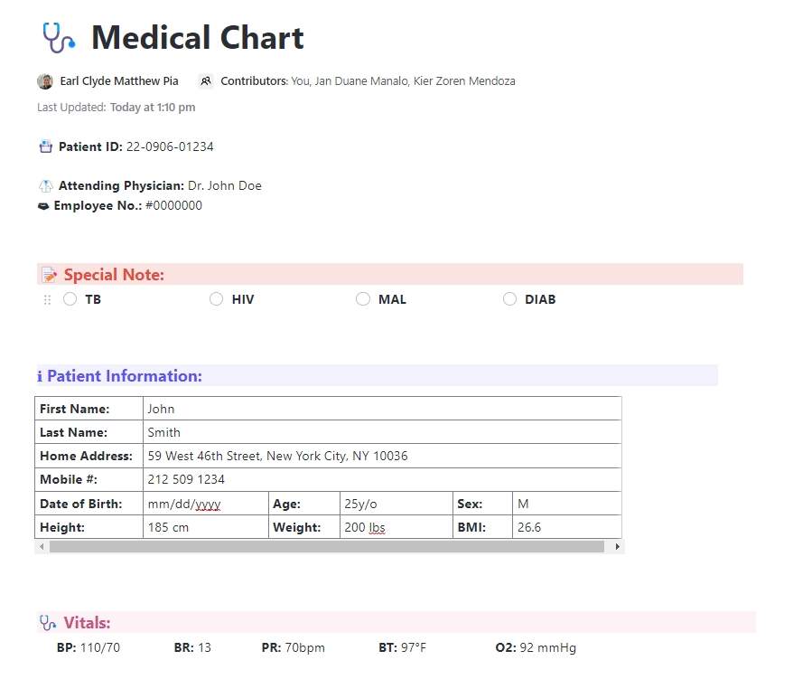 Medical charts are present in nearly every healthcare organization. Medical charts aim to provide clinicians with all necessary information to accurately diagnose, treat, follow, and in many cases, help to prevent medical conditions, disorders, and diseases. 

